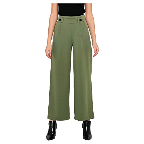 JdY Damen JDYGEGGO New Long Pant JRS NOOS Hose, Kalamata/Detail:Black Buttons, XXS/32