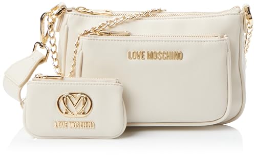 Love Moschino Damen Schultertasche, Avorio