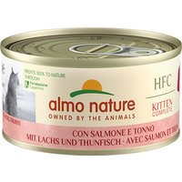 Sparpaket Almo Nature HFC Complete Kitten 24 x 70 g - Lachs mit Thunfisch