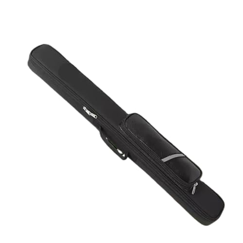 AMEEDA Billard Queue Tasche Billard Pool Queue Stick Fall Verstellbarer Schultergurt Leicht Mit Reißverschluss for Reise 1/2 Billard Stick Stange(Black)