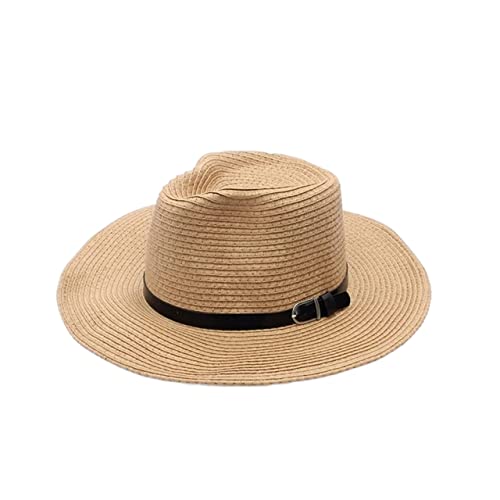 YIHANSS Sonnenhut Strandhut Western Cowboy Strohhut Große Krempe Outdoor Strandhut Damen Strohhut Strohhut Hüte