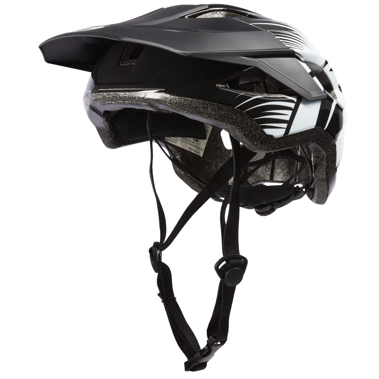 O'NEAL | Mountainbike-Helm | Enduro All-Mountain | Verschmolzene innere EPS & Außenschale für bessere Langlebigkeit | Matrix Helmet Split V.23 | Erwachsene | Schwarz/Weiß | XS/S/M (54-58 cm)