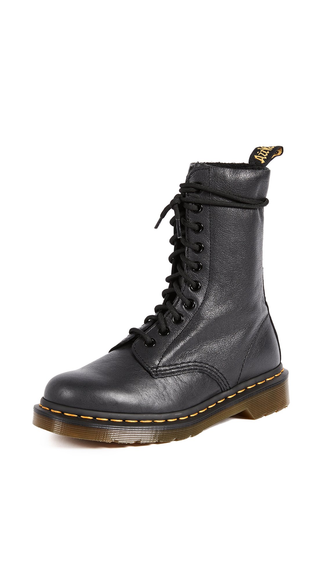 Dr. Martens Damen 1490 Virginia Stiefel, Schwarz (Black)