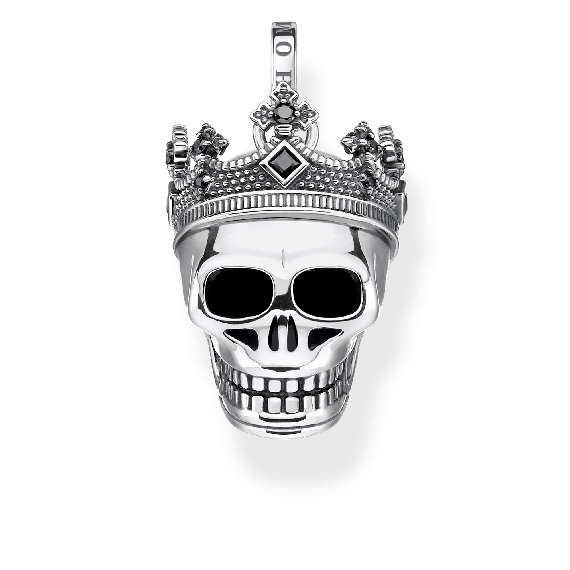 Thomas Sabo Unisex-Anhänger Totenkopf Krone 925 Sterlingsilber PE871-643-11