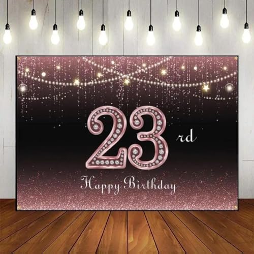 Alles Gute zum 21/22/23/24/25. Geburtstag Kuste Hintergrund Mädchen Hintergrund Junge oder Ballon Dekoration Geschlecht Enthüllen Party Banner Fotospiel 240X180cm