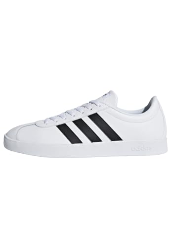 adidas Herren VL Court 2.0 Fitnessschuhe, Weiß(FTWR White/Core Black/Core Black), 43 1/3 EU