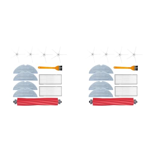 Piuusngy 2Satz HauptseitenbüRste Wischtuch Hepa Filter für S7 T7Plus T7S Plus Staubsauger Teile Teil