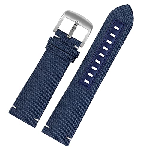 NEYENS Uhrenarmband aus echtem Leder für Mido M026.629/430 Ocean Star M042.430 Navigator Helmsman atmungsaktives Nylon-Uhrenarmband 22 m Gurt, 22 mm, Achat