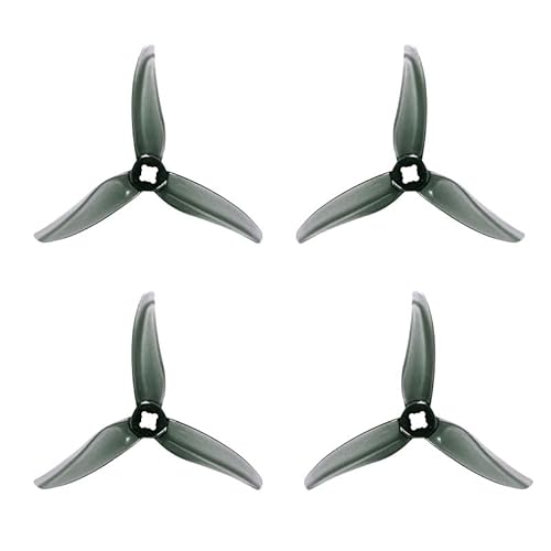 LSFWJP for Gemfan Hurricane 4 Paar 3520 3,5X2X3 3,5 Zoll 3-Blade CW CCW PC Propeller for RC FPV Fernbedienung Racing Drohnen Teile DIY (Color : 4Pairs Gray)