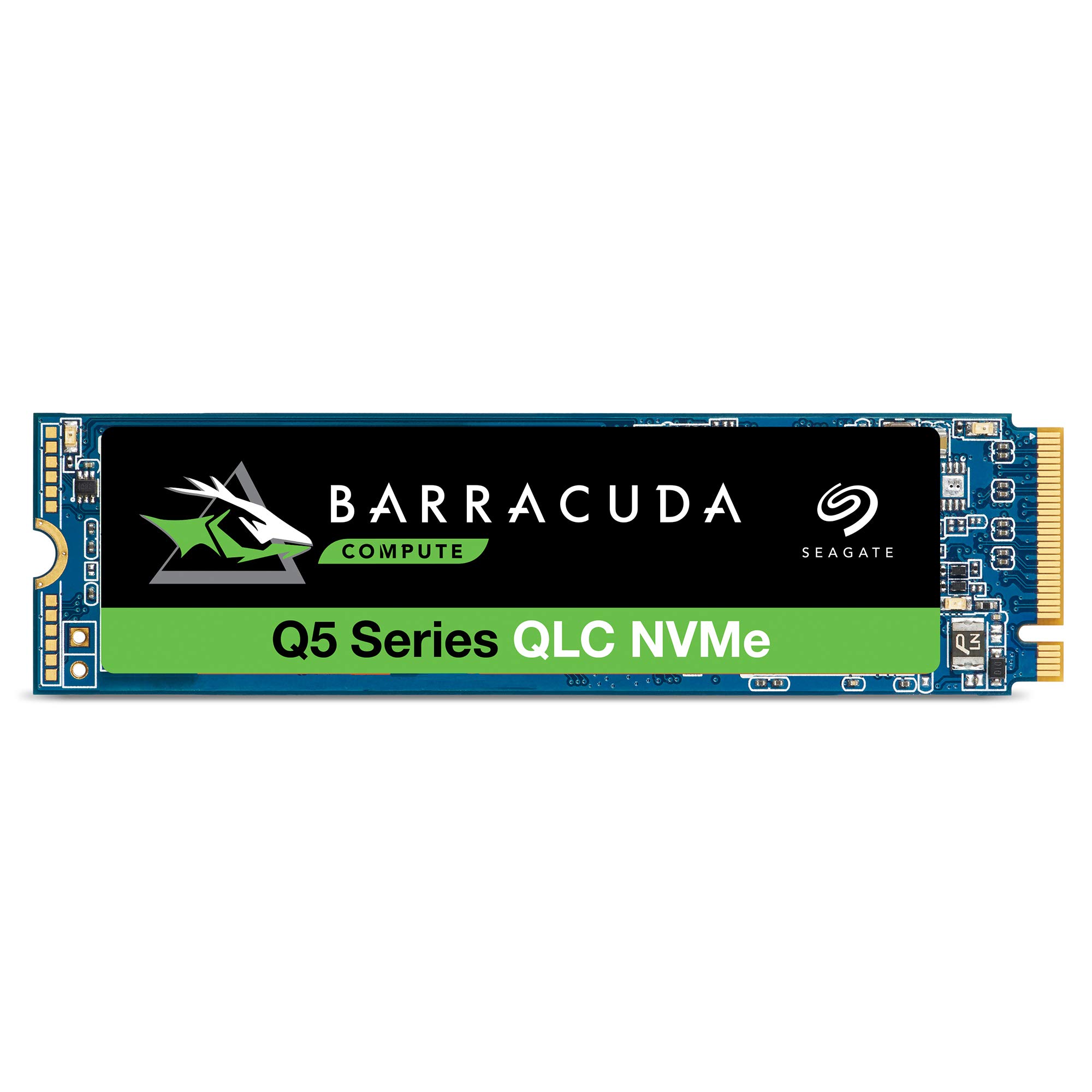 Seagate BarraCuda Q5, interne SSD 500 GB, M.2 NVMe-PCIe Gen3×4, 3D-QLC, PC, Notebook & Mac, inkl. 1 Jahr Rescue Service, Modellnr.: ZP500CV3A001