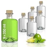 9x Apothekerflasche 350 ml Glas Apotheker Flaschen leer Essigflaschen Ölflaschen Schnapsflaschen Likörflaschen zum selbst befüllen VERSAND INNERHALB 24 STD!