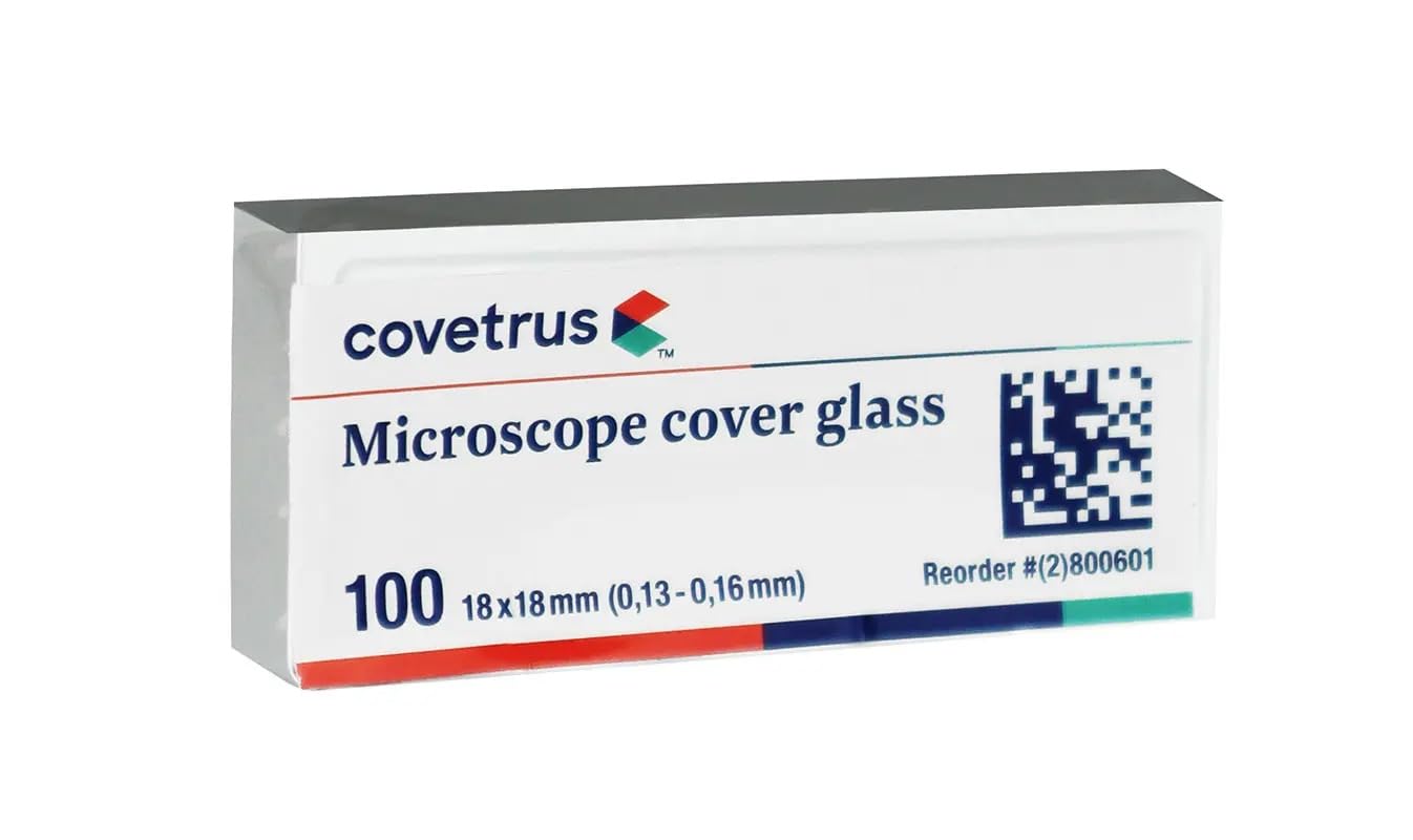 COVETRUS Abdeckungen für Mikroskopie 18 x 18 mm, 100 Stück