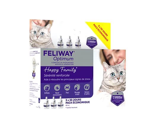 Feliway Optimum Anti-Stress-Katzenpflege, 3 x 48 ml