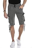 Cipo & Baxx Herren Shorts Bermuda Capri Kurze Hose Jeans Denim CK225 Anthracite L