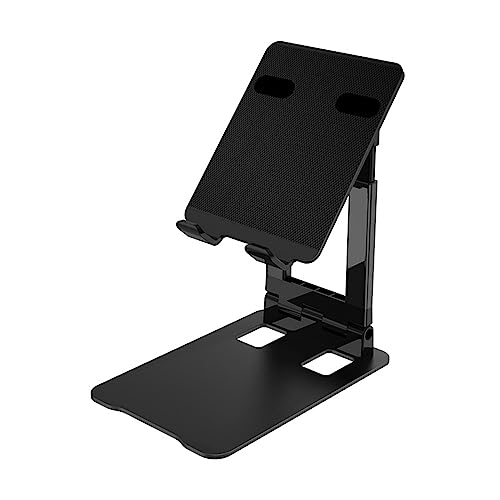 Qsvbeeqj Tragbare Smartphone-Halterung, Dock, faltbare Tablet-Halterung, Desktop-Aluminium-Halterung