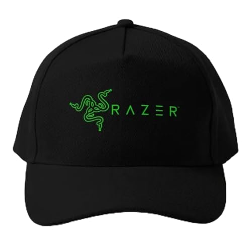 Baseballmütze Laptop Razer Logo Baseballmütze Hip Hop Frühling Sommer Volltonfarbe Jungen Damen Mütze Outdoor Snapback Schwarz Bedruckt Sport