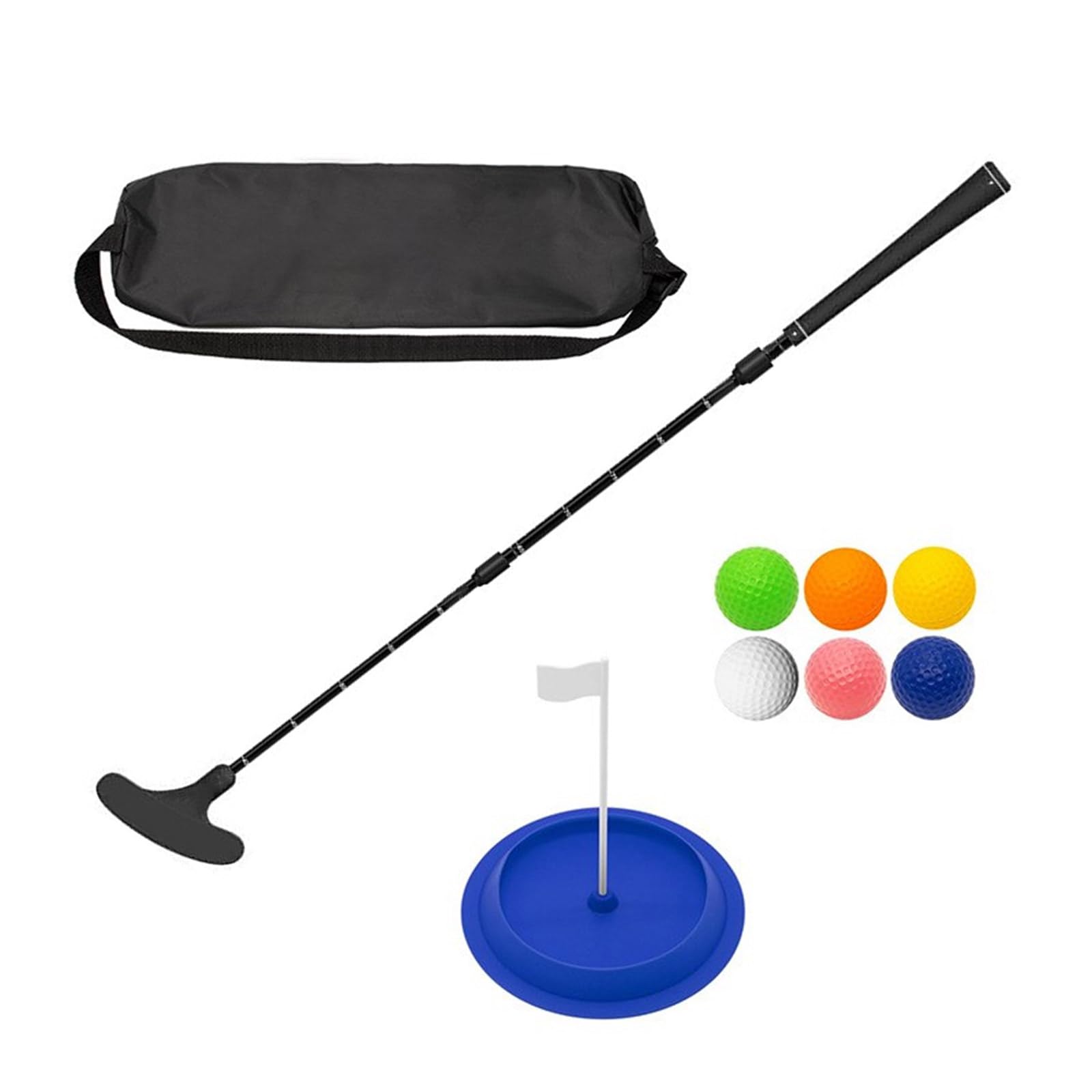 TAKOXIA Golf-Putter-Set, Zwei-Wege-Golf-Putterschläger mit Puttingscheibe und Übung, verstellbare Länge, Golfschläger einfach zu bedienen