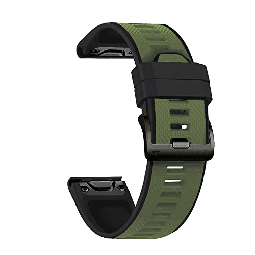 NEYENS Colorfu Ersatzarmband für Garmin offizielle Schnalle, Silikon-Schnellverschluss-Armband für Fenix 5X/5/3/3HR/6/6X/Forerunner 935/945, 26MM Fenix 3 3HR, Achat