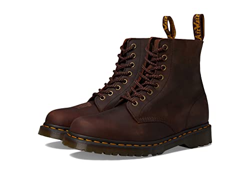 Dr. Martens Herren 1460 Pascal 8 Eye Boot Fashion Boot, Kastanienbraunes, gewachstes Vollnarbenleder, 7