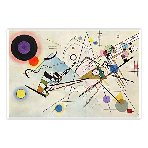 Komposition VIII 8 Wassily Kandinsky - Poster Druck Wandbild Kunst (70 x 50 cm, Poster, Komposition VIII)