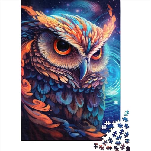 Galaxy Owl Puzzles für Erwachsene und Teenager, 1000 Teile Puzzles für Erwachsene, Puzzles für die ganze Familie (75x50cm)