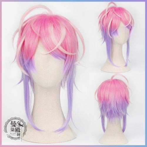 LINLINCD Cosplay wig Division Rap Kampfhypnose MIC Doppo KannonzaKa Würfel Arisugawa Jiro Yamada Ichiro Saburo Gentarou Yumeno Jakurai Cosplay Perücken Ramuda Amemura