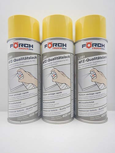 Förch LANDMASCHINE GELB Traktor Lack LACKSPRAY Spray SPRAYDOSE 400ML (3)