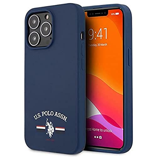 US Polo USHCP13XSFGV hülle für iPhone 13 Pro Max 6,7" Marine Silicone Collection