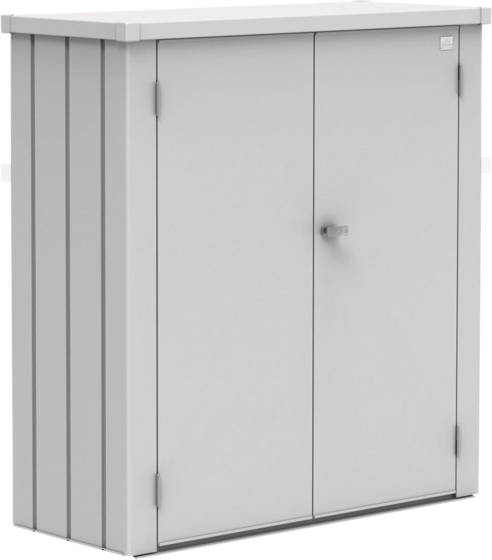 Biohort Terrassenschrank Romeo M 132 x 57 x 140 cm silber