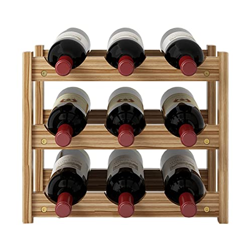 Weinregal Dekoration Weinregal Massivholz Haushalt Moderner Minimalistischer Weinschrank Präsentationsständer Rotweingitter