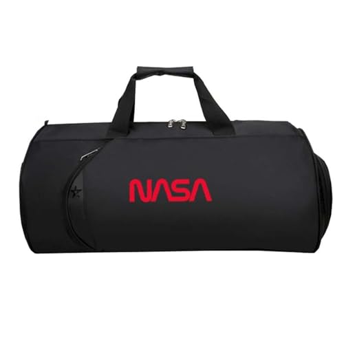 Kleine Reisetasche Anime N.A.S.A, HandgepäCk Tasche Faltbar, Overnight Weekend Damen HandgepäCk Sporttasche Koffer Flugzeug(Black 1)