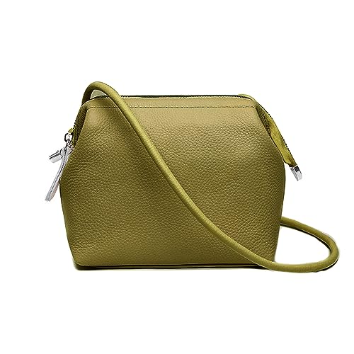 ohodhmnu 2023 modische Damen-Tragetasche, quadratische Taschen, trendige Tasche, Schultertaschen, Mädchen, Frauen, Crossbody-Tasche, einfarbig, Handytasche, Reisetasche, lichtgrün, with ribbon