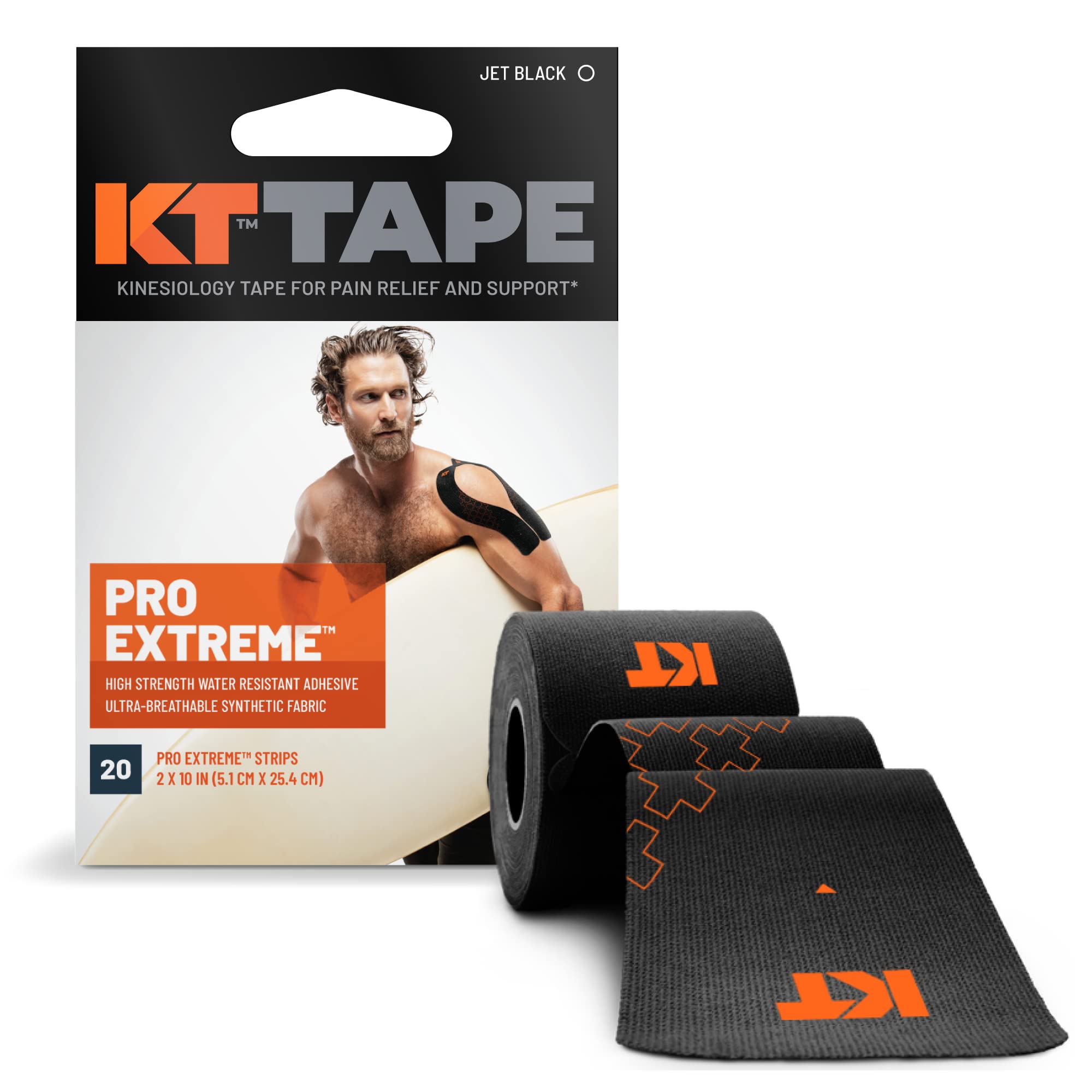 KT Unisex – Erwachsene Pro Extreme Bandagen, Black, One Size