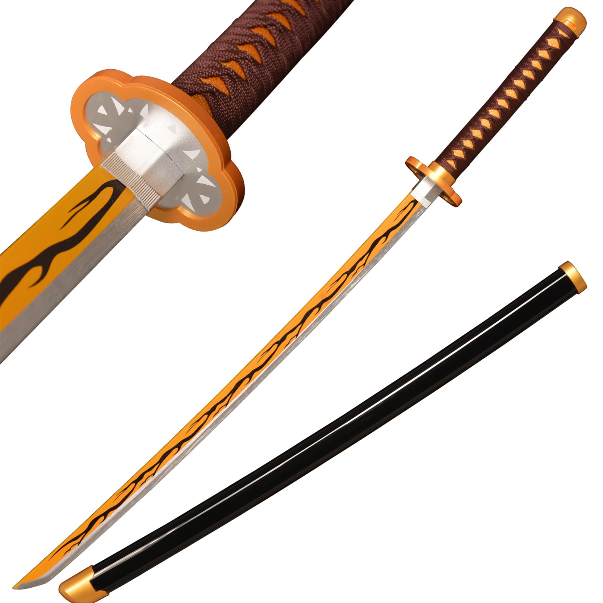 LQZJG Anime Bambus Schwert Cosplay Schwert,Kaigaku Schwert Katana 103cm/40 Zoll