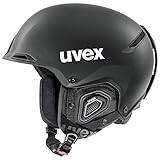 uvex Jakk+ IAS - Skihelm für Damen und Herren - individuelle Größenanpassung - optimierte Belüftung - black matt - 59-62 cm