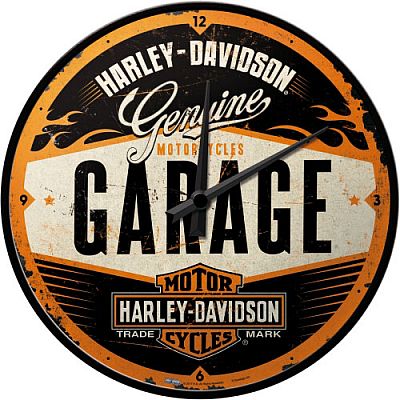 Nostalgic Art Harley-Davidson Garage, Wanduhr