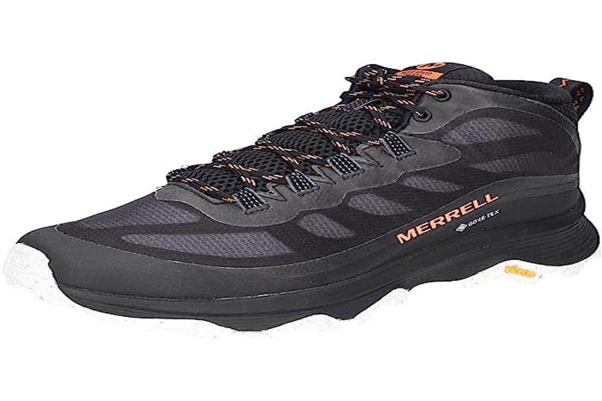 Merrell Herren Moab Speed Mid Wanderstiefel, Schwarz, 44 EU