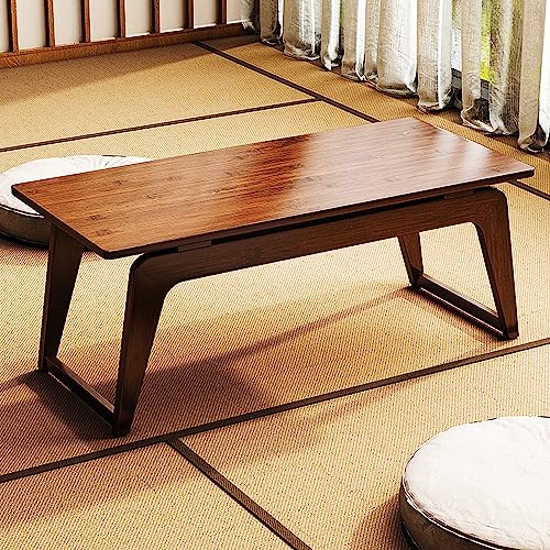 SnamicE Vintage-Tisch, kleiner Tisch, buddhistischer Wicca-Tisch aus Holz, japanischer Tatami-Teetisch, niedriger Beistelltisch für den Boden zu Hause, 80 cm (90 cm) (90 cm)