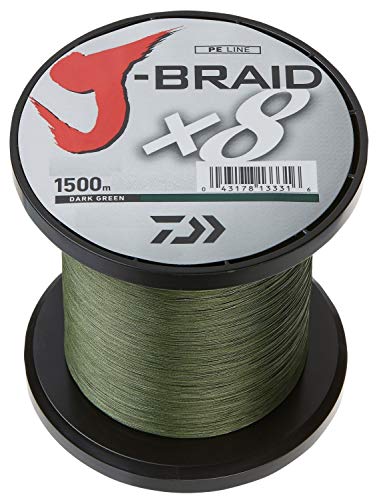 DAIWA J-Braid X8 0,51mm 56Kg 1500m Green Geflochtene Schnur