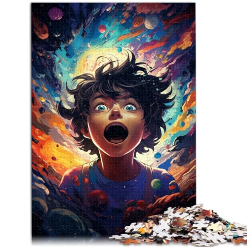 Puzzle Bunter Junge 1000-teiliges Puzzlespiel Holzpuzzle Spielzeug Puzzle Lernspiele Stressabbau-Puzzle 1000 Teile (50 x 75 cm)