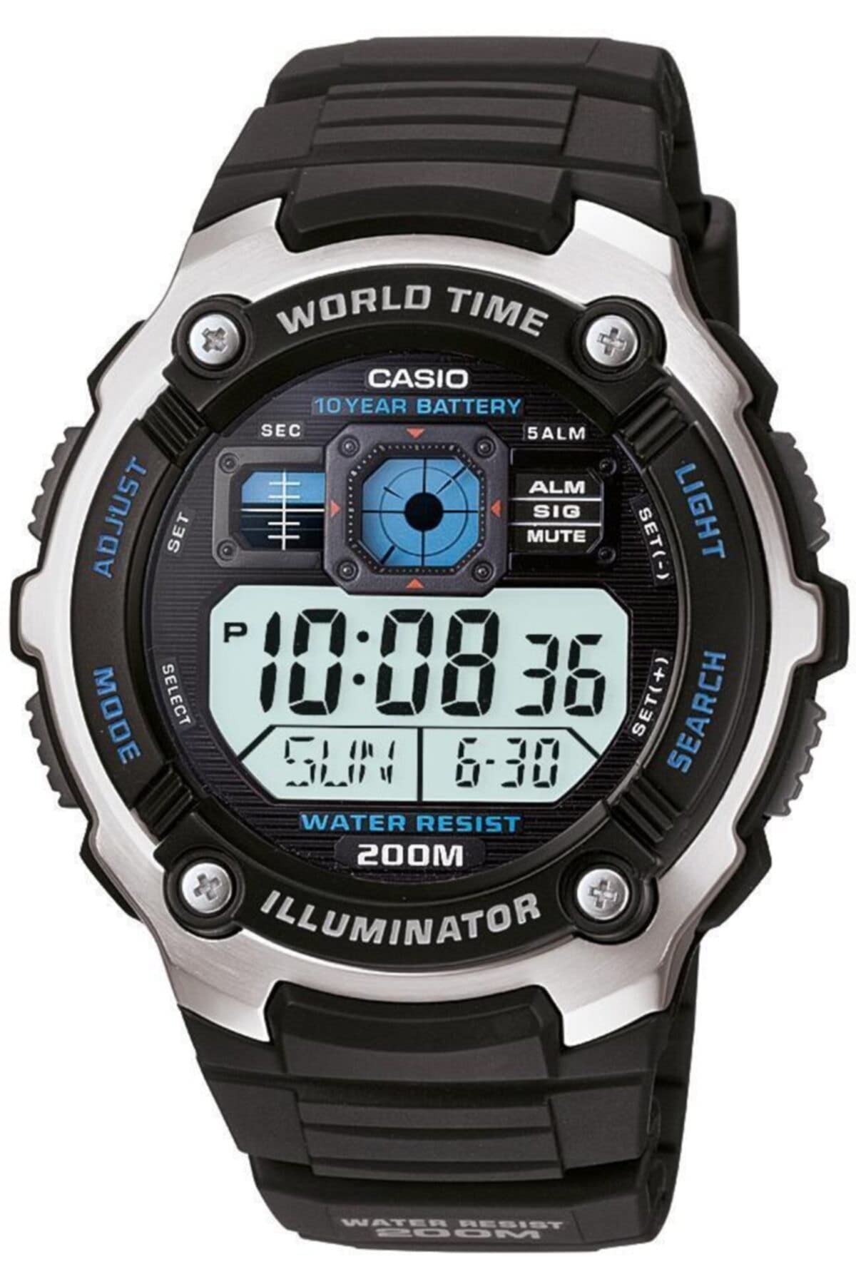 CASIO HerrenArmbanduhr Digital Quarz Harz AE-2000W-1AVEF