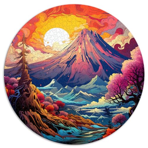 Puzzle für Puzzle Fuji-Berg Japan 1000-teiliges Puzzle für Erwachsene 26,5 x 26,5 Zoll Pädagogisches Stressabbau-Spielzeug Puzzle Heimdekoration