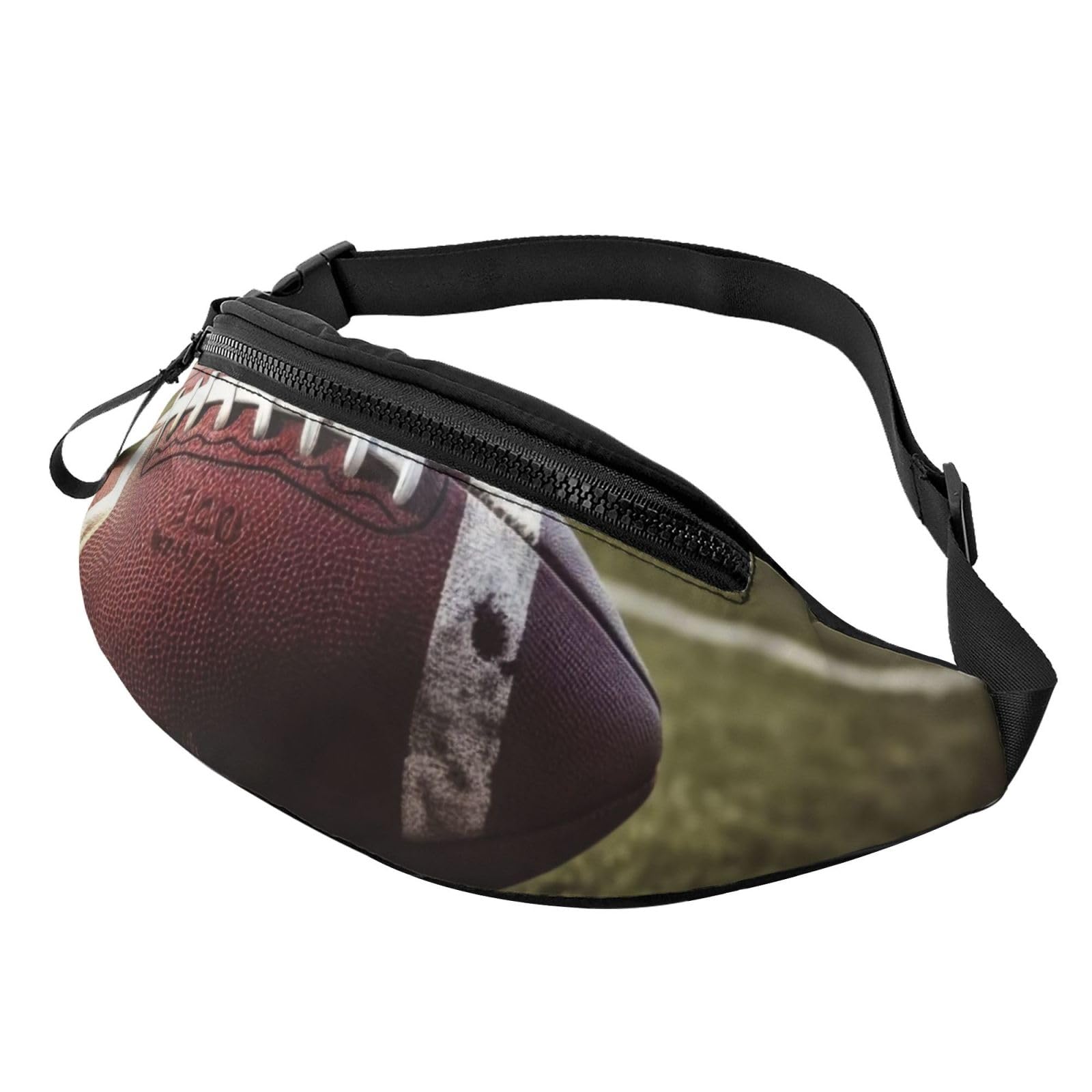 Gürteltasche mit schottischem Schottenkaro, leichte Gürteltasche für Reisen und den täglichen Gebrauch, Blau und Grün, American Football, Einheitsgröße