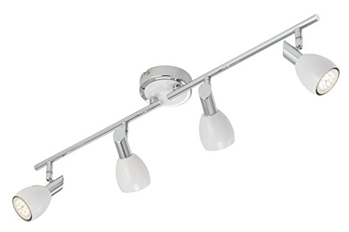 Briloner LeuchtenDeckenleuchte, LED Lampe, Deckenlampe, LED Strahler, Spots, Wohnzimmerlampe, Deckenstrahler, Deckenleuchte Wohnzimmer, Deckenspot, Deckenbeleuchtung, dreh- und schwenkbar