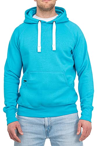 Happy Clothing Herren Pullover mit Kapuze Hoodie Pulli Kapuzenpullover, Größe:L, Farbe:Türkis