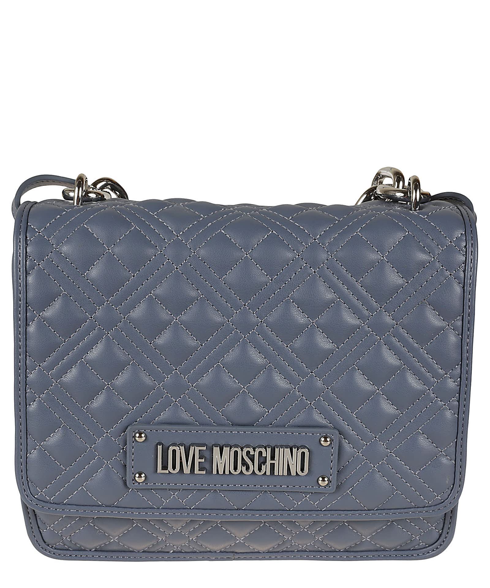 Love Moschino damen Schultertasche light blue