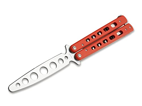 Böker Plus Unisex - Erwachsene Balisong Trainer Taschenmesser, rot, 23,2 cm