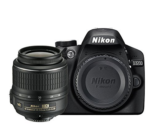 Nikon D3200 Digital SLR with 18-55mm VR II Lens Kit - Black (24.2 MP) 3.0 inch LCD (Certified Refurbished)