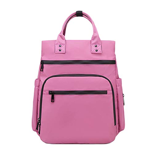 Baby Wickelrucksack Wickeltasche Rucksack Große Kapazität Reiserucksack Organizer Mit Flasche Isoliert Taschen Pink 30 * 12 * 36CM