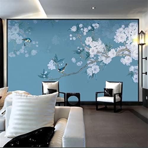 XLMING Handgemalter Vogel Und Blume Chinesische Malerei Blume 3D Tapete Wohnzimmer Sofa Schlafzimmer Esszimmer Home Dekoration Wand-150cm×105cm